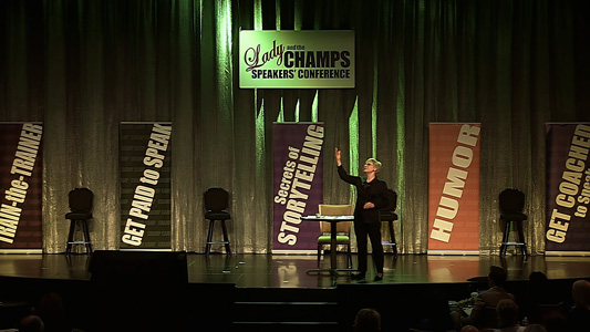 Coach and Hall of Fame Keynote Speaker, Patricia Fripp, Speaking at Lady & The Champs 2013