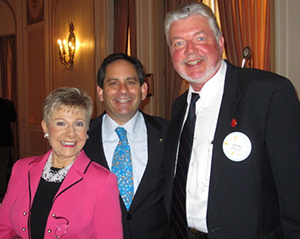 Patricia Fripp, Craig Harrison, and President of The Golden Gate Breakfast Club, Harvey Elan