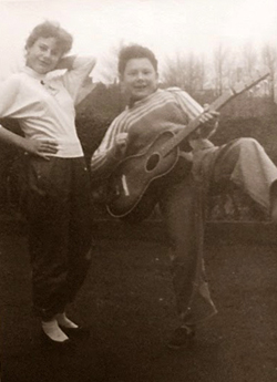 Patricia Fripp & Brother, Robert Fripp with His First Guitar