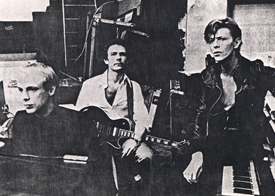 Brian Eno, Robert Fripp, and David Bowie