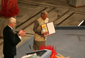 Professor Muhammad Yunus Receiving the 2006 Nobel Peace Prize
