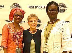 Patricia Fripp with Toastmaster Friends at The 2015 International Convention