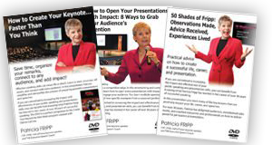 Executive Speech Coach & Creator of FrippVT, Patricia Fripp in Action Photo of Coaching with Client